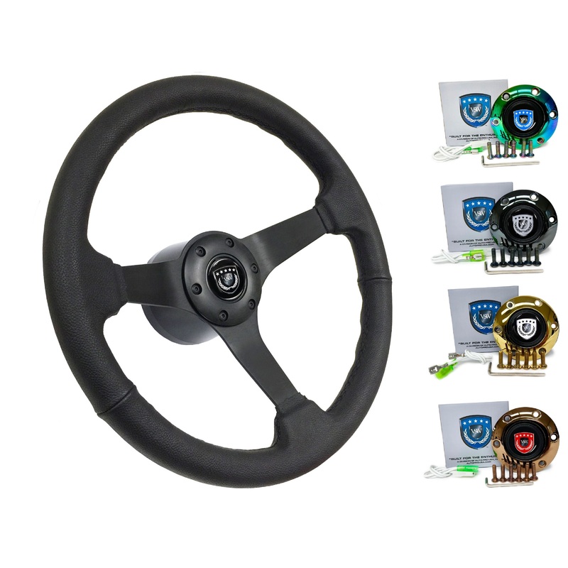 2004-13 Porsche 911 (997) Steering Wheel Kit | Black Leather | ST3160BLK