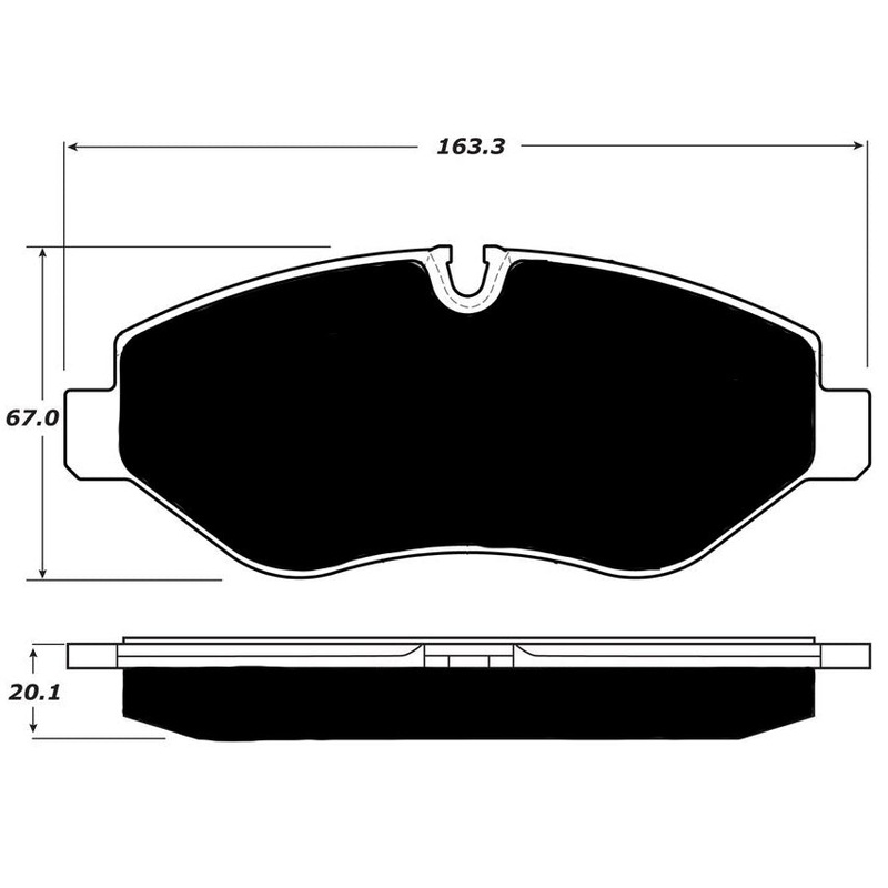 Porterfield Brake Pads for 2011 FREIGHTLINER SPRINTER 2500