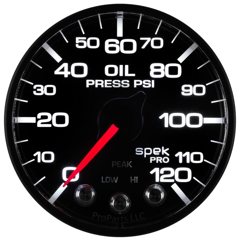 Autometer Spek-Pro – Nascar 2-1/16in Oil Press 0-120 psi Bfb Ecu