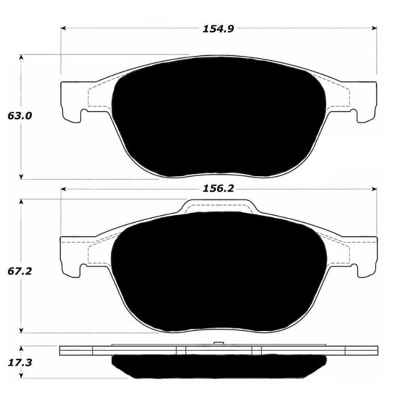 Porterfield Brake Pads for 2006 MAZDA 3 (JAPAN BUILD)