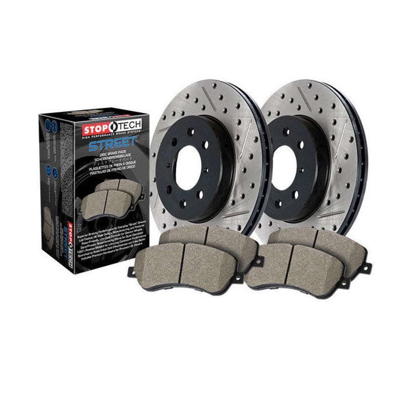 StopTech 02-03 Mini Cooper/Cooper S Drilled & Slotted Sport Brake Kit