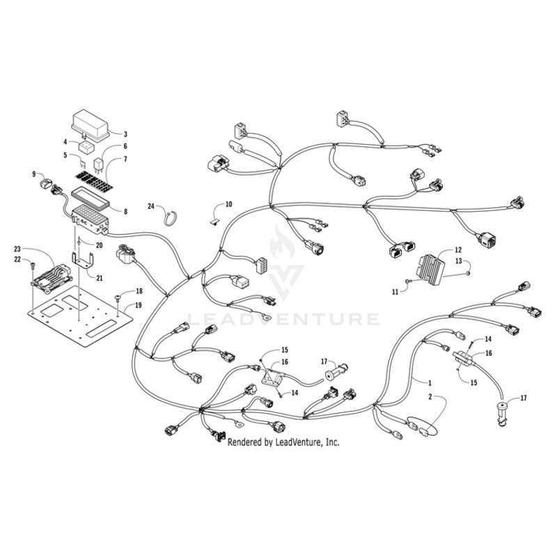 Tray,Electrical-Ptd Black By Arctic Cat