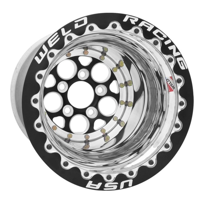 Weld Magnum 2.0 15×12 / 5×4.5 BP / 5in BS Black Wheel – Black Double Beadlock MT
