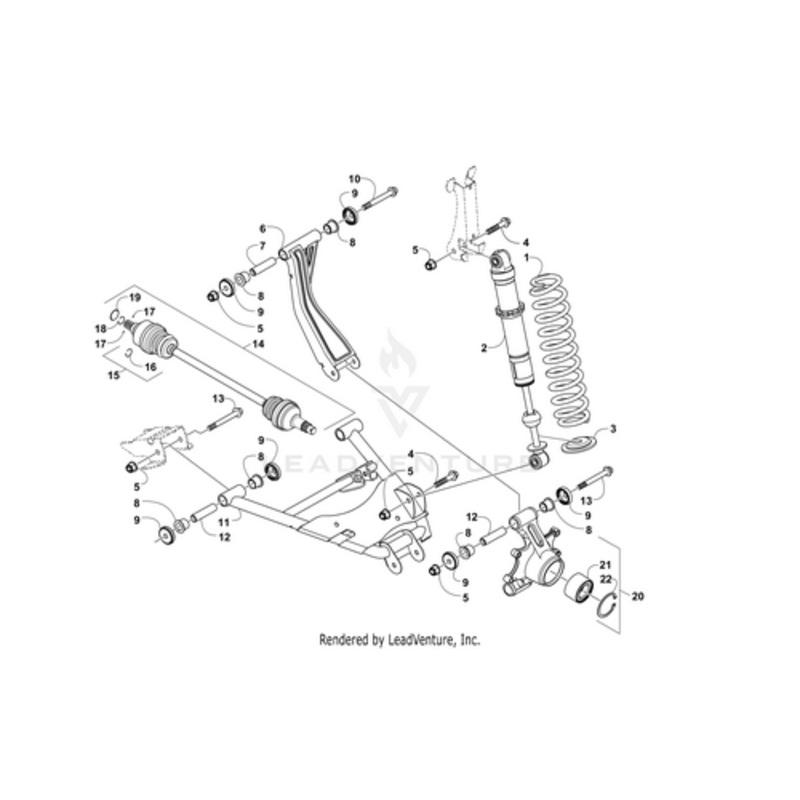 A-Arm – Rear Upper Right – Met Org (Inc. 7-9) by Arctic Cat