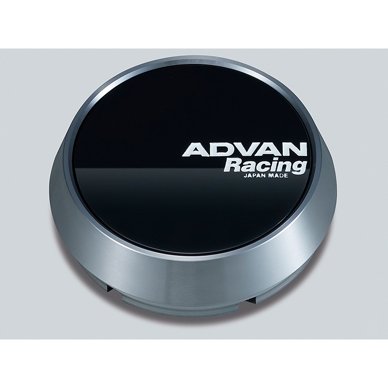 Advan 73mm Middle Height Center Cap- Gloss Black /Hyper Ring+White Letters