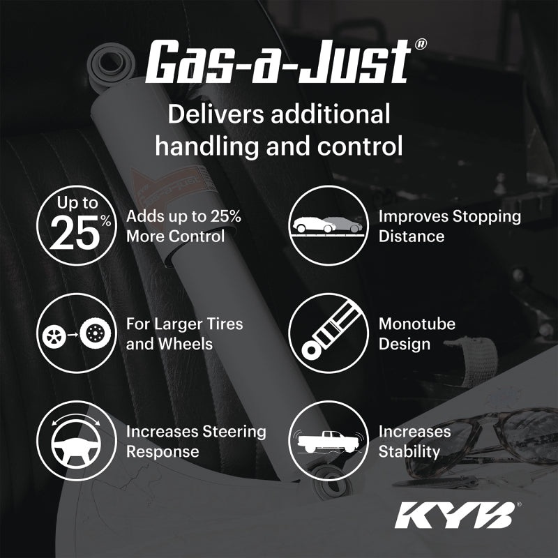 KYB 18-24 Jeep Wrangler (2-3in Lift) Gas-A-Just Gas Shock – Front