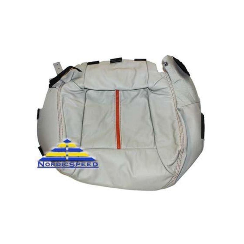 Leather Seat Cover O65 CV Beige/Orange Front RH Passenger Side Bottom OEM SAAB