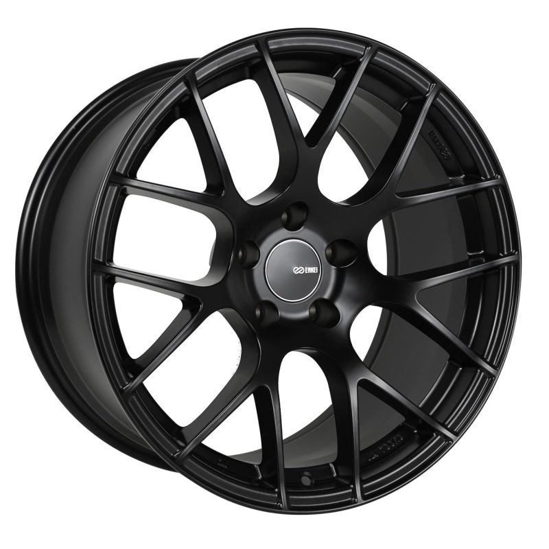 Enkei Raijin 18×8 40mm Offset 5×114.3 Bolt Pattern 72.6 Bore Diamter Matte Black Wheel