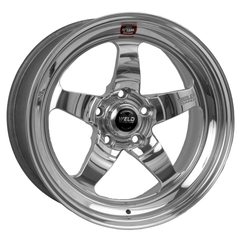 Weld S71 17×12 / 5×4.5 BP / 4.8in. BS Polished Wheel (Medium Pad) – Non-Beadlock