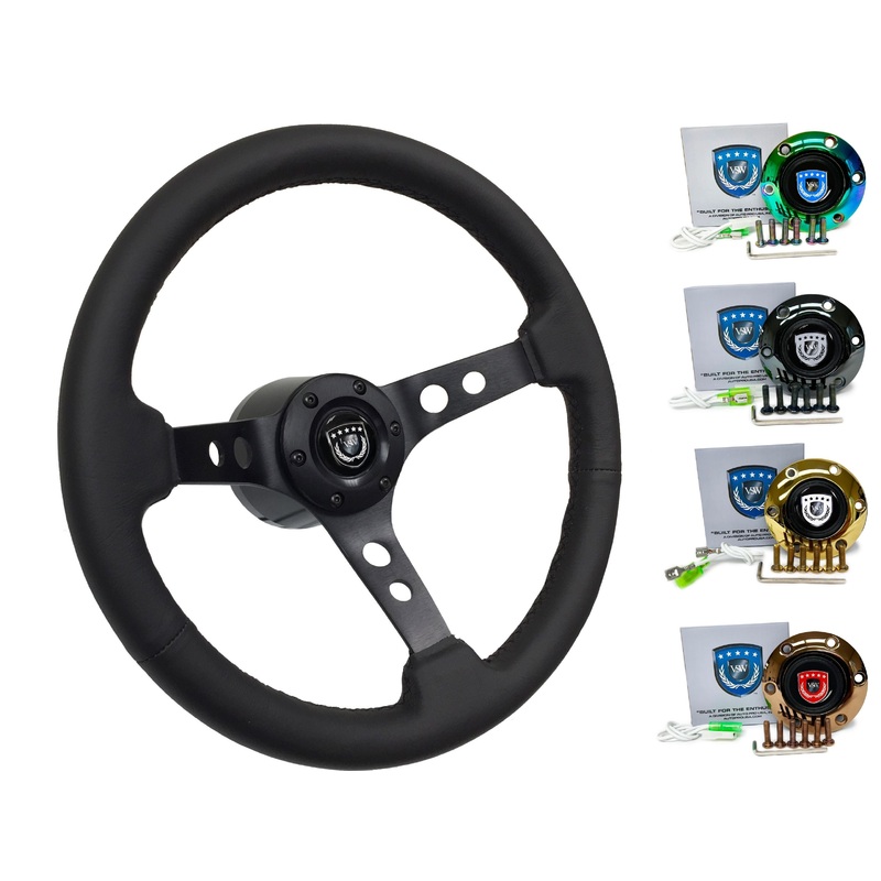 1997-03 Audi A8 Steering Wheel Kit | Black Leather | ST3094BLK