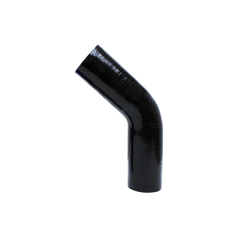 HPS 2-3/8″ 4-ply Reinforced Silicone 45 Degree Elbow Coupler | Universal (HTSEC45-238-BLK)