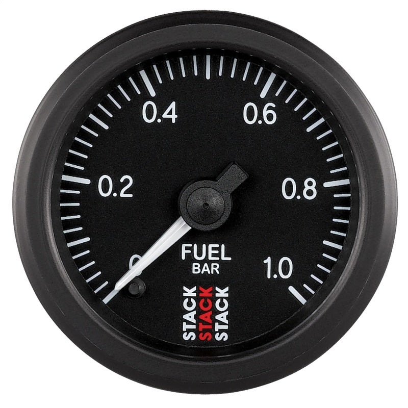 Autometer Stack 52mm 0-1 Bar M10 Male Pro Stepper Motor Fuel Pressure Gauge – Black