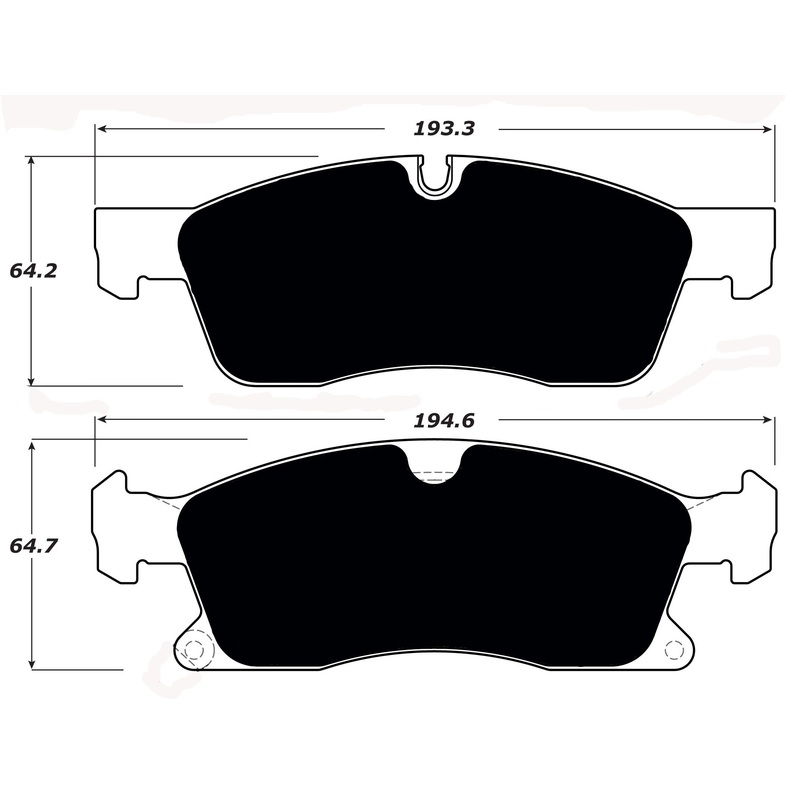 Porterfield Brake Pads for 2015 MERCEDES-BENZ GL350 BlueTec