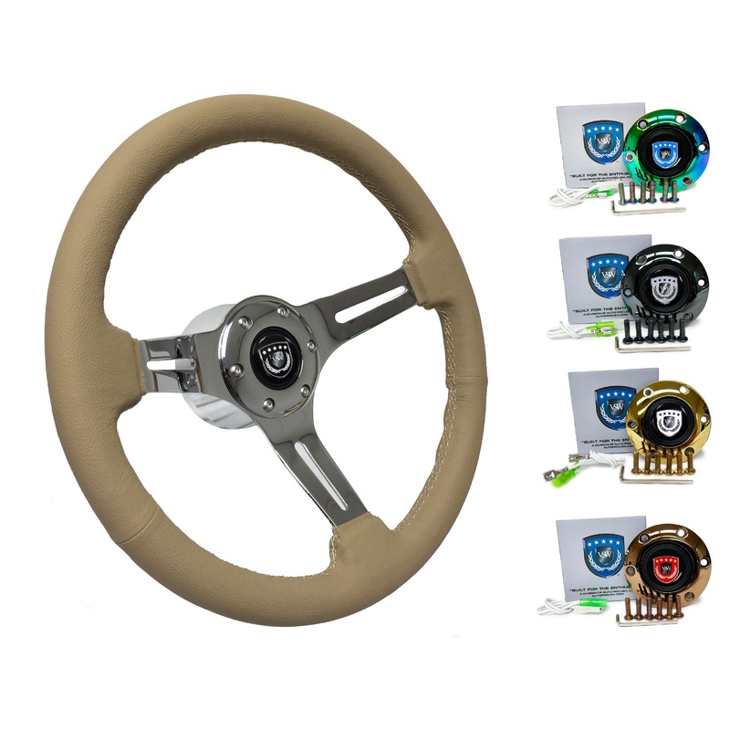 2012+ Subaru BRZ Steering Wheel Kit | Tan Leather | ST3012TAN