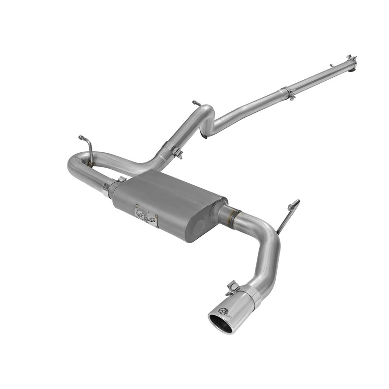 AFE Scorpion 2.5″ Aluminized Steel Cat-Back Exhaust System 2007-2016 Jeep Wrangler (JK) Unlimited V6-3.6L/3.8L (4Dr)