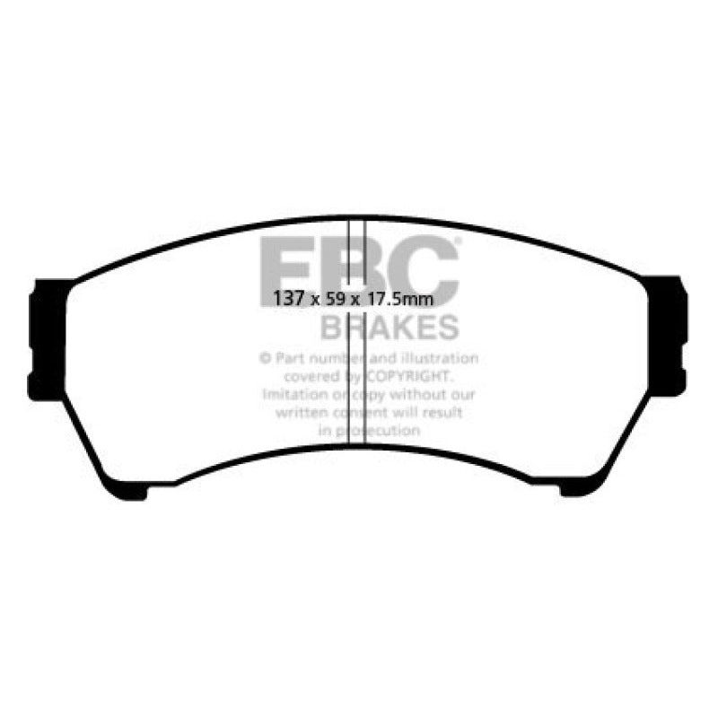 EBC 06-07 Mazda 6 2.3 Greenstuff Front Brake Pads