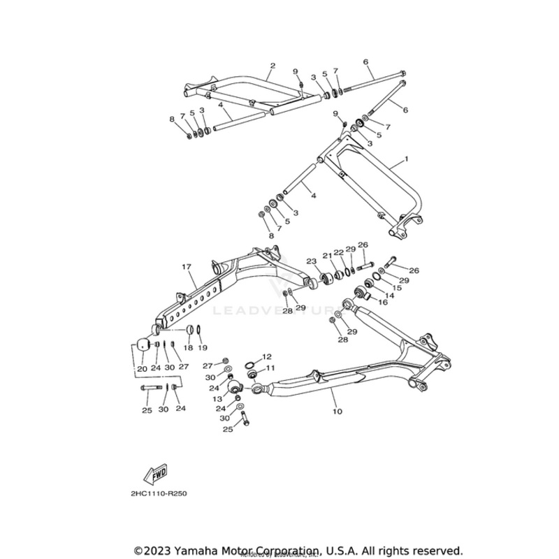 Rear Lower Arm Complete 2 by Yamaha