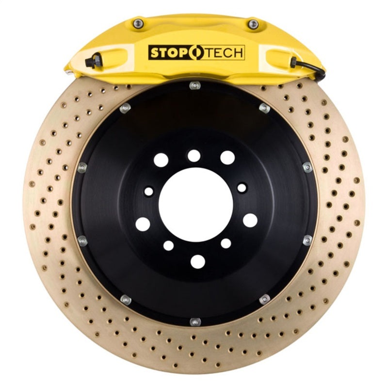 StopTech 06-09 Honda S2000 Yellow ST-40 Caliper 328x28mm Drilled Coated Rotors Front Big Brake Kit