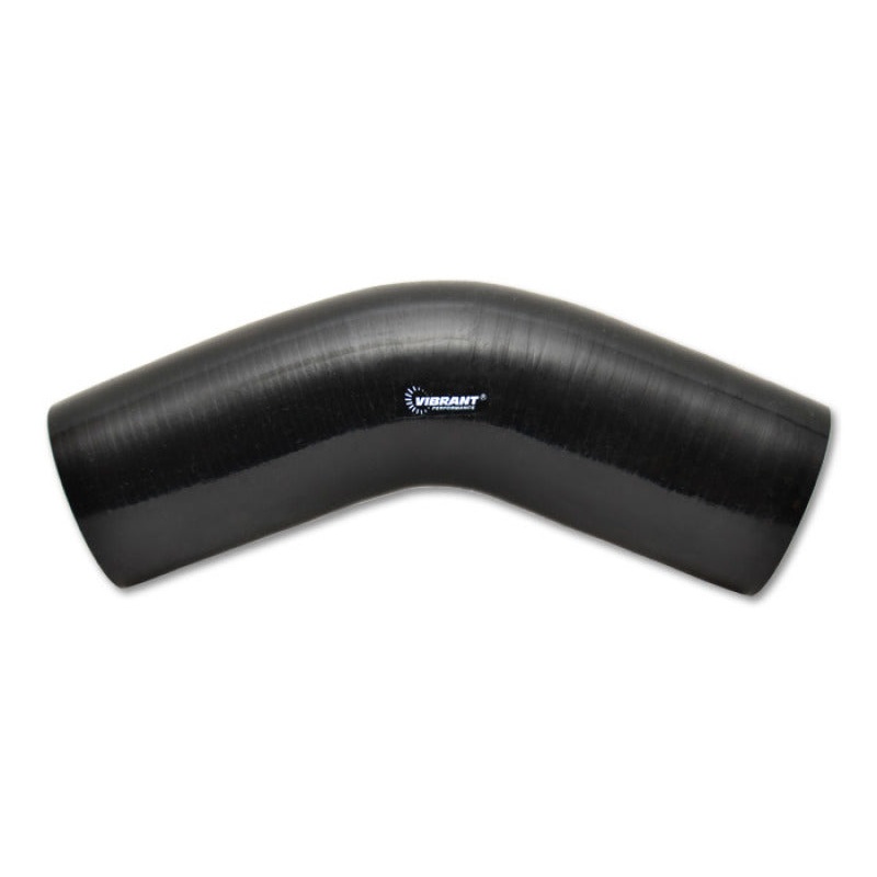 Vibrant 45 Degree Silicone Elbow 1.625in ID x 5.00in Leg Length – Black