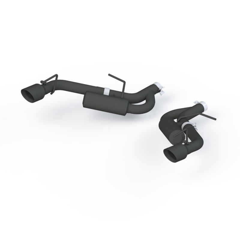 MBRP 2.5-Inch Race Profile Dual Exit Axle-Back Exhaust w/ Black Tips | 2016 – 2024 Chevrolet Camaro LS / 1LT / 2LT (S7038BLK)