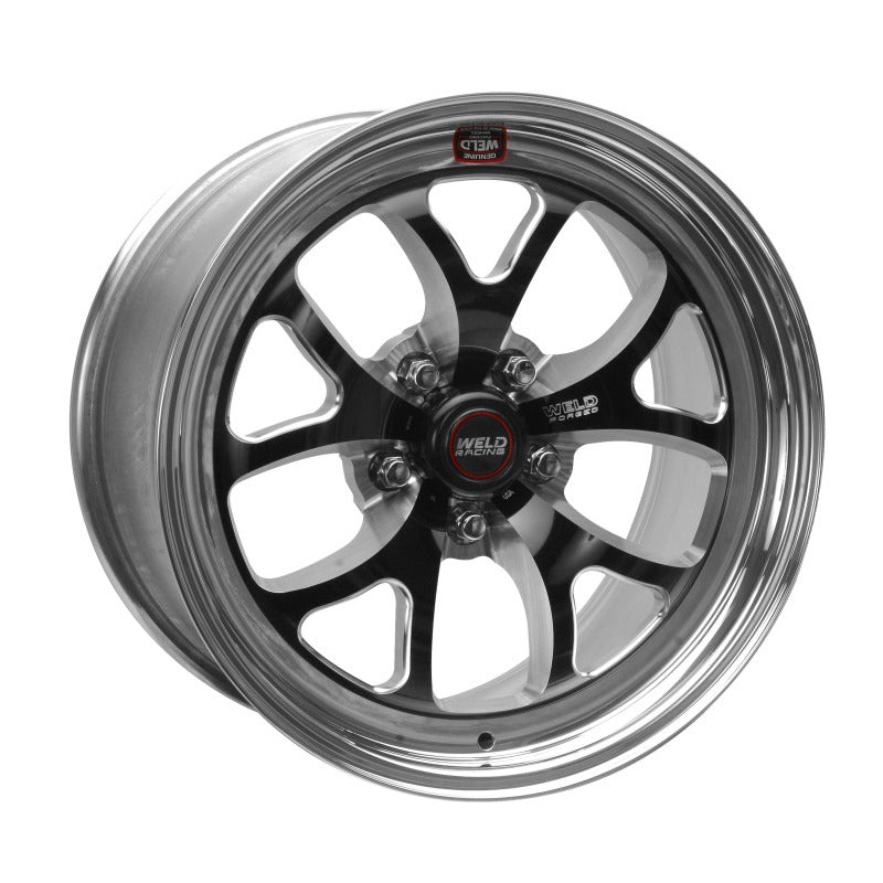 Weld S76 17×14 / 5×4.75 BP / 6.7in. BS Black Wheel (High Pad) – Non-Beadlock