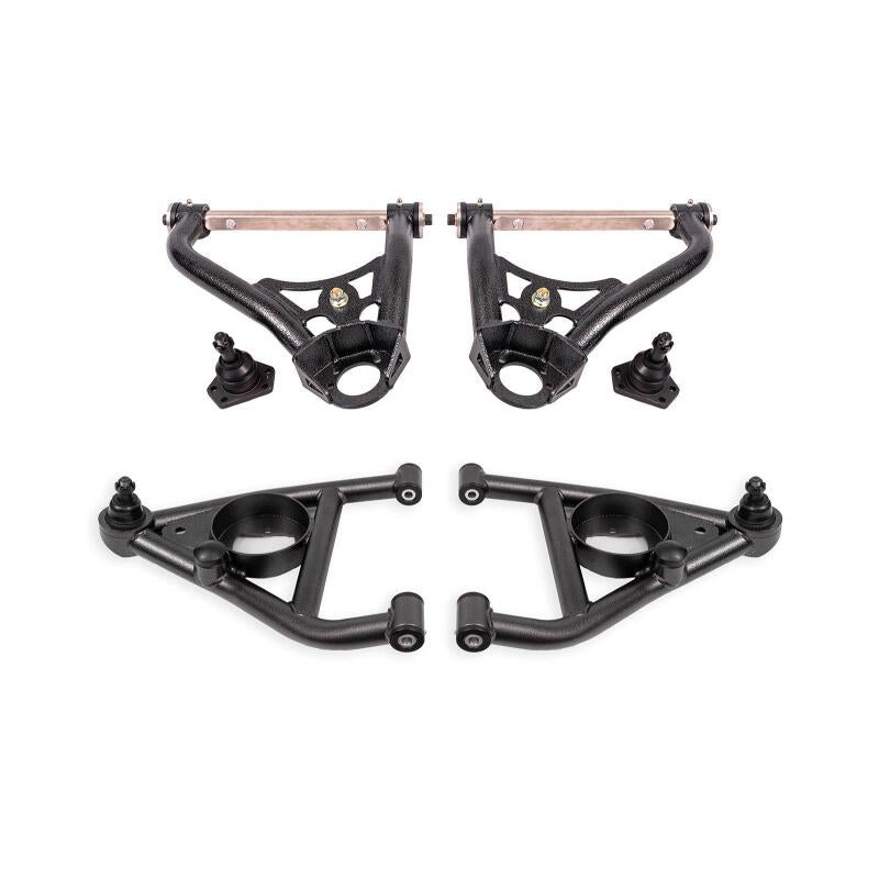 BMR 67-69 GM F-Body / 68-74 X-Body Non-Adj. Upper & Lower A-Arms (Polyurethane) – Black Hammertone