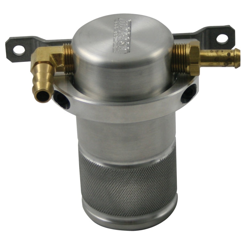 Moroso 90-05 Mazda Miata Air/Oil Separator Catch Can – Small Body – Billet Aluminum