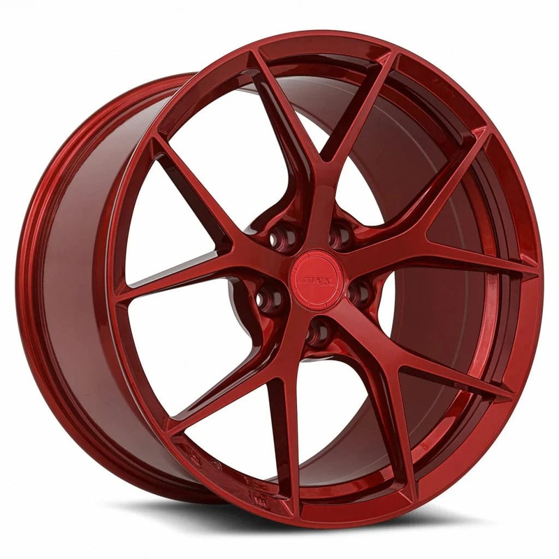 MRR FS6 20″ 5×100 up to 5×120.7 Candy Red (Custom Drilled)