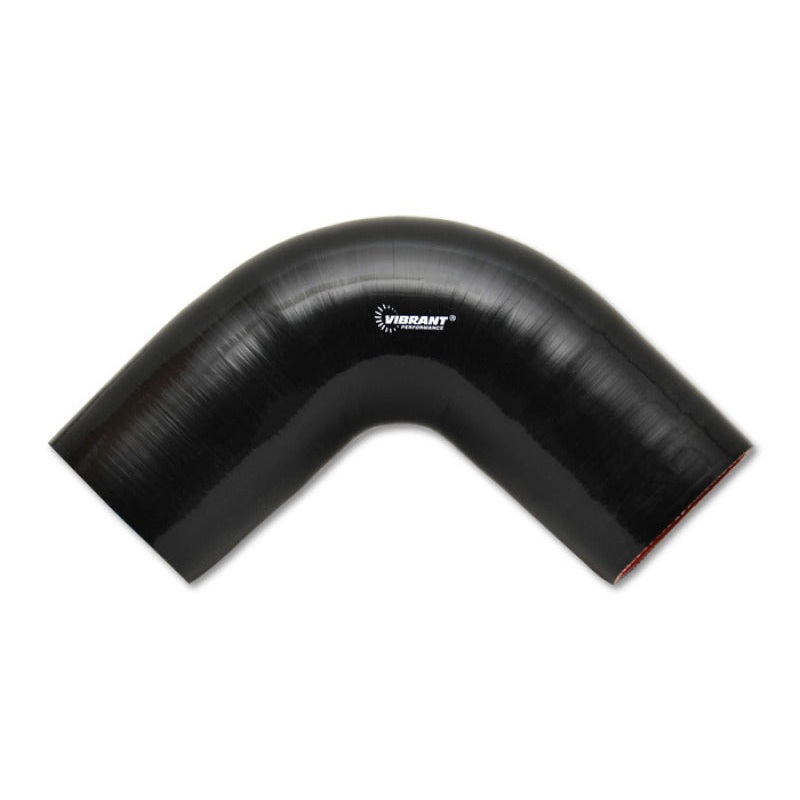 Vibrant 90 Degree Silicone Elbow 1.625in ID x 5.00in Leg Length – Black