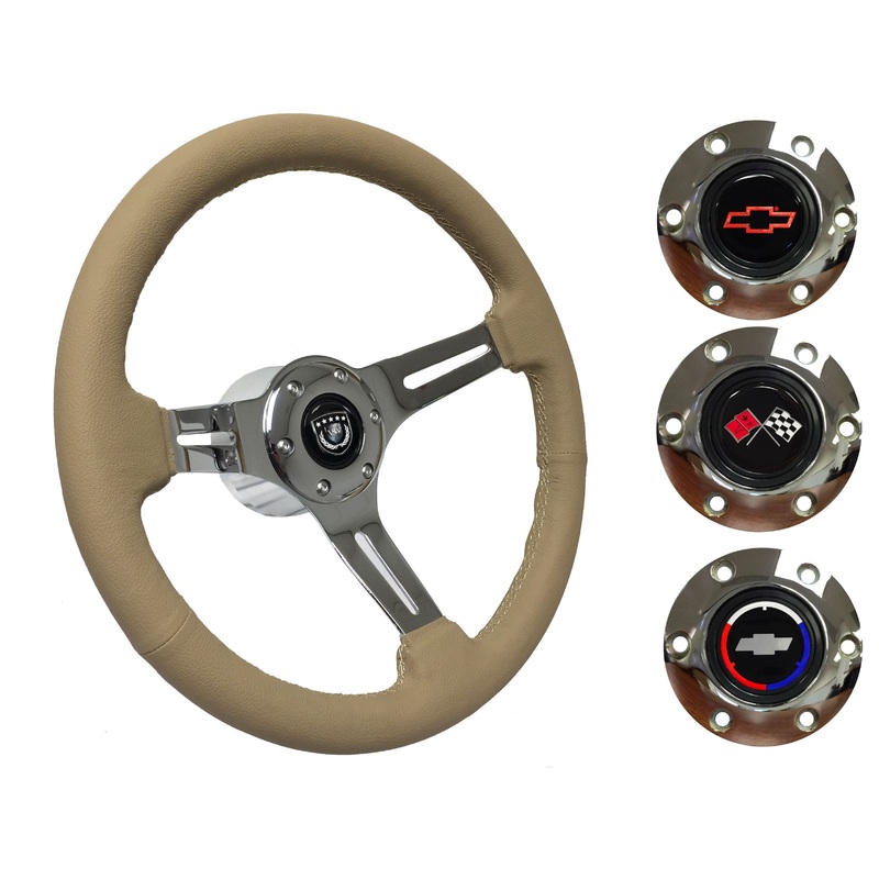 1969-75 Corvette Steering Wheel Kit | Tan Leather | ST3012TAN