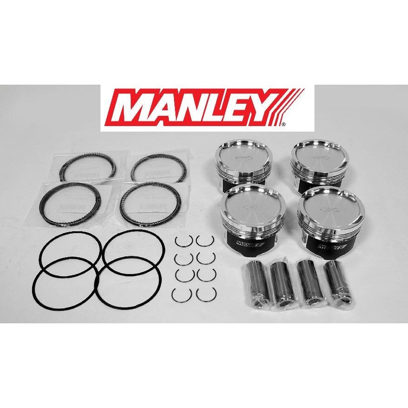 Manley PLATINUM SERIES Forged Pistons 4G63T 7-bolt Evo 4-9 86.5mm +1.5mm -8 cc 10.5:1 94mm Stroker