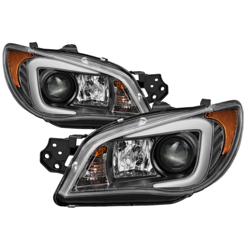 Spyder Subaru WRX 06-07 Projector Headlights – HID Model Only – Black PRO-YD-SWRX06-HID-LBDRL-BK
