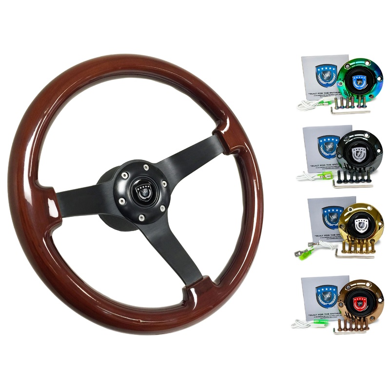 2004-13 BMW 3-Series Steering Wheel Kit | Mahogany Wood |  ST3127