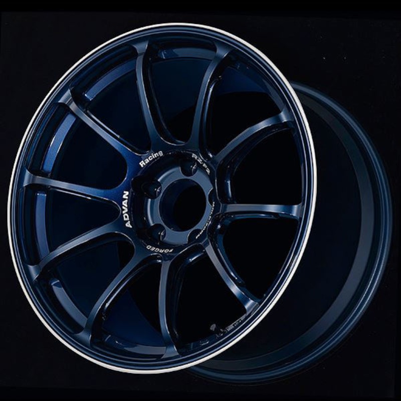 Advan RZ-F2 Wheel – 18×8.0 +44 | 5×100 | Racing Titanium Blue & Ring