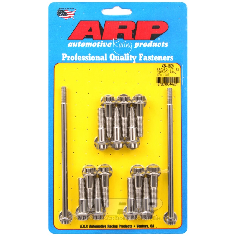 ARP Chevy LT1 6.2L Oil Pan 12pt Stainless Steel Bolt Kit
