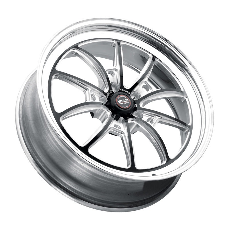 Weld S80 20×7 / 5×115 BP / 4.3in BS Black Wheel (High Pad) – Non-Beadlock