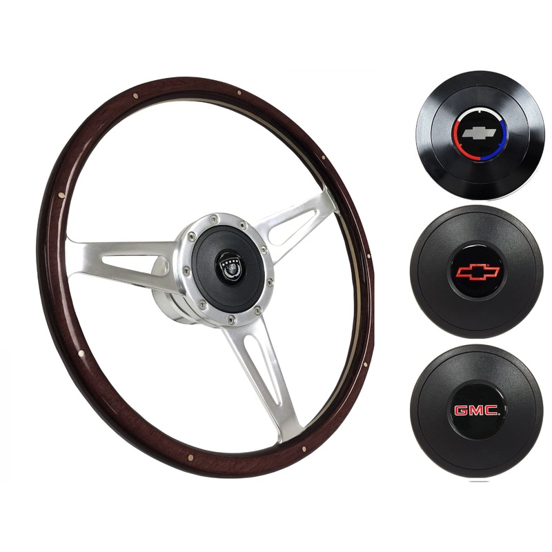 1974-94 Chevy Truck, GMC Steering Wheel Kit | Deluxe Espresso Wood | ST3053A