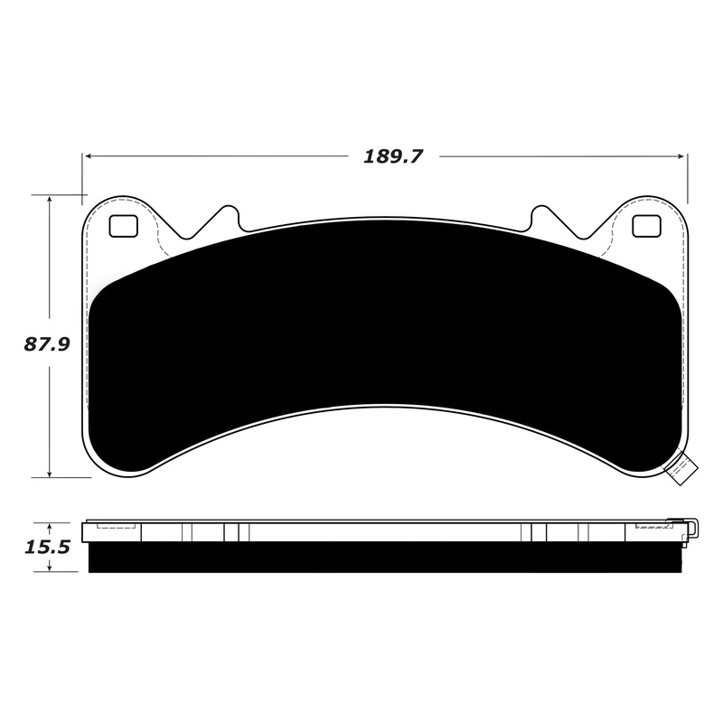 Porterfield Brake Pads for 2018 GMC Yukon Denali 2WD w/6 Piston BBK