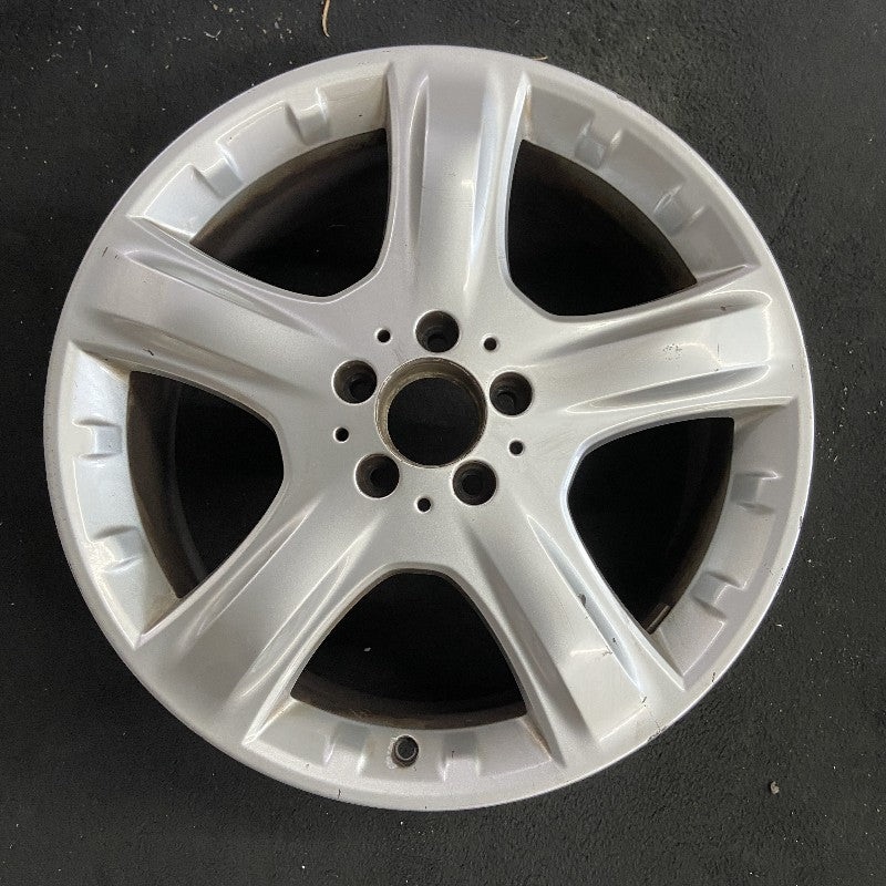 19″ MERCEDES ML-CLASS 06-07 164 Type; ML350 19×8 5 spoke ribbed spokes natural finish Original OEM Wheel Rim