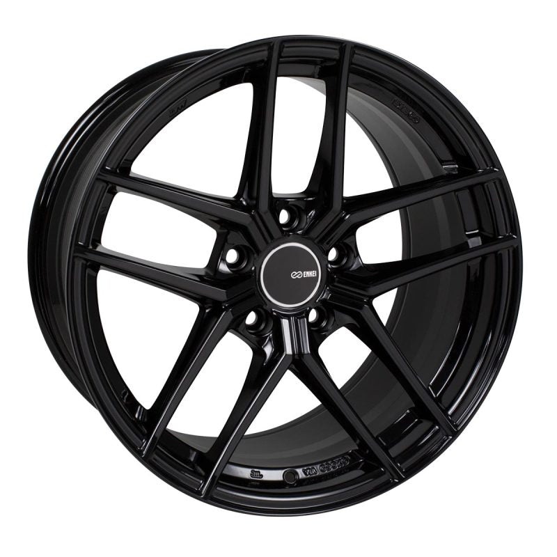 Enkei TY5 18×8.5 5×114.3 50mm Offset 72.6mm Bore Black Wheel