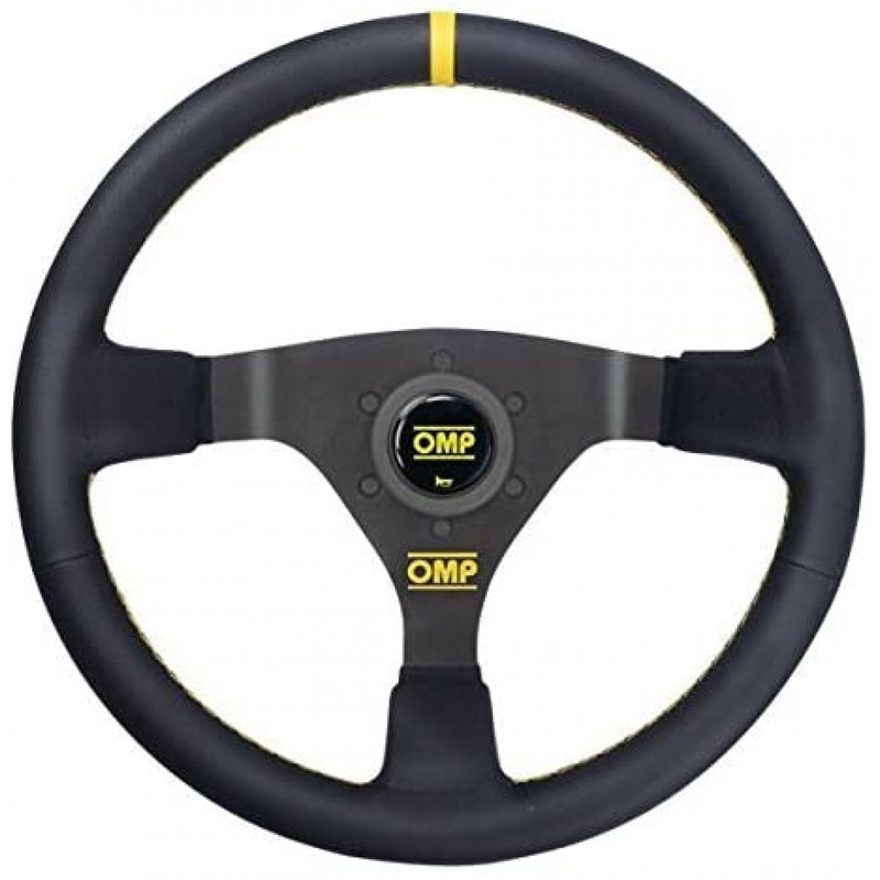 OMP WRC Black/Yellow Steering Wheel