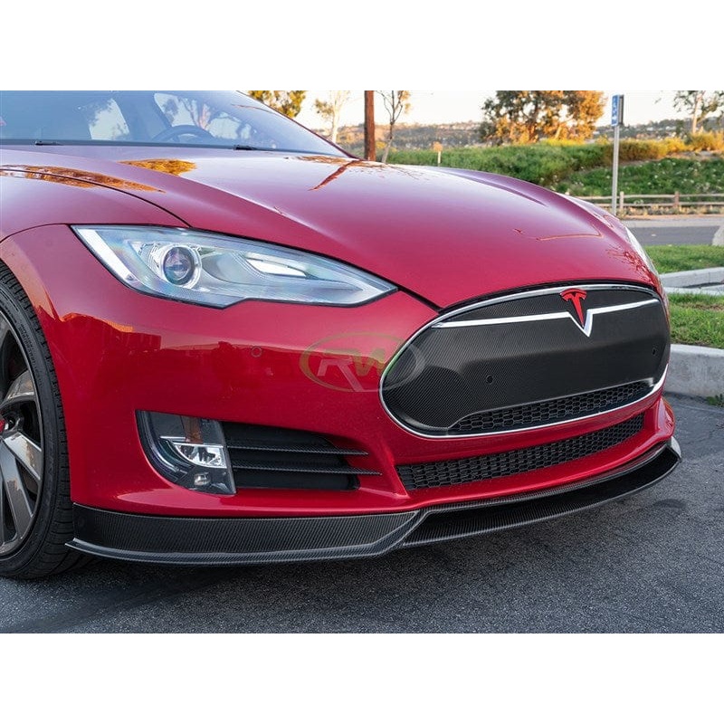 RW Carbon Carbon Fiber Front Lip Spoiler – Tesla / Model / S
