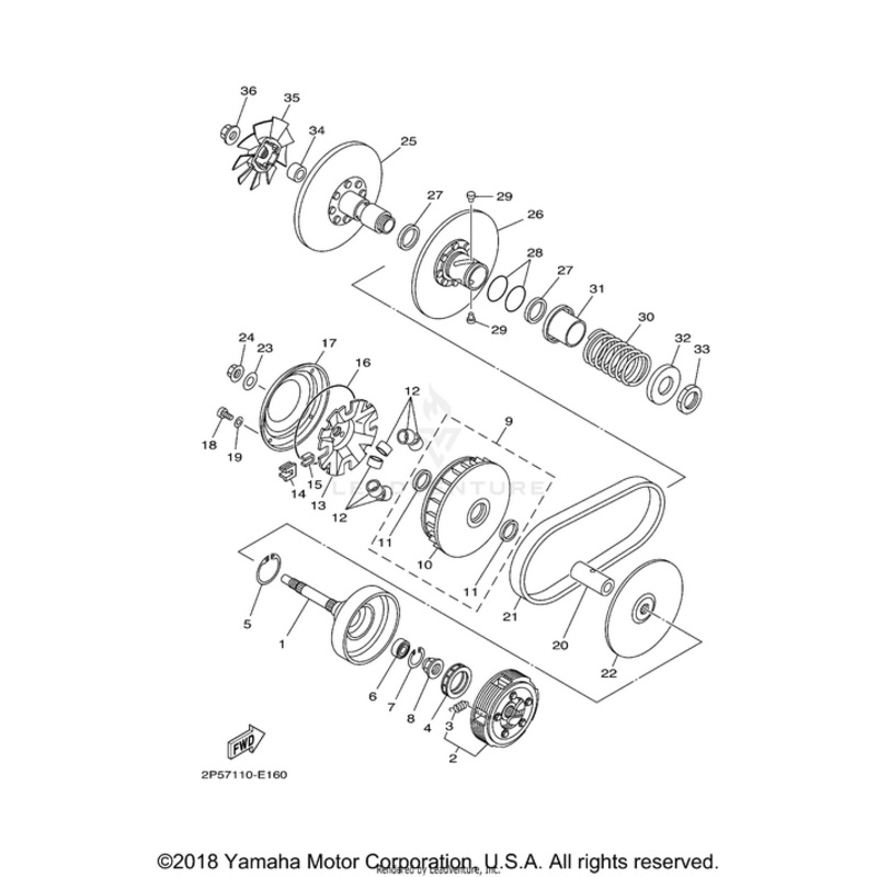 Clutch Carrier Assembly by Yamaha
