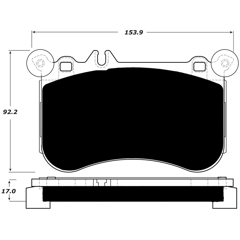 Porterfield Brake Pads for 2014 MERCEDES-BENZ CL550 AMG