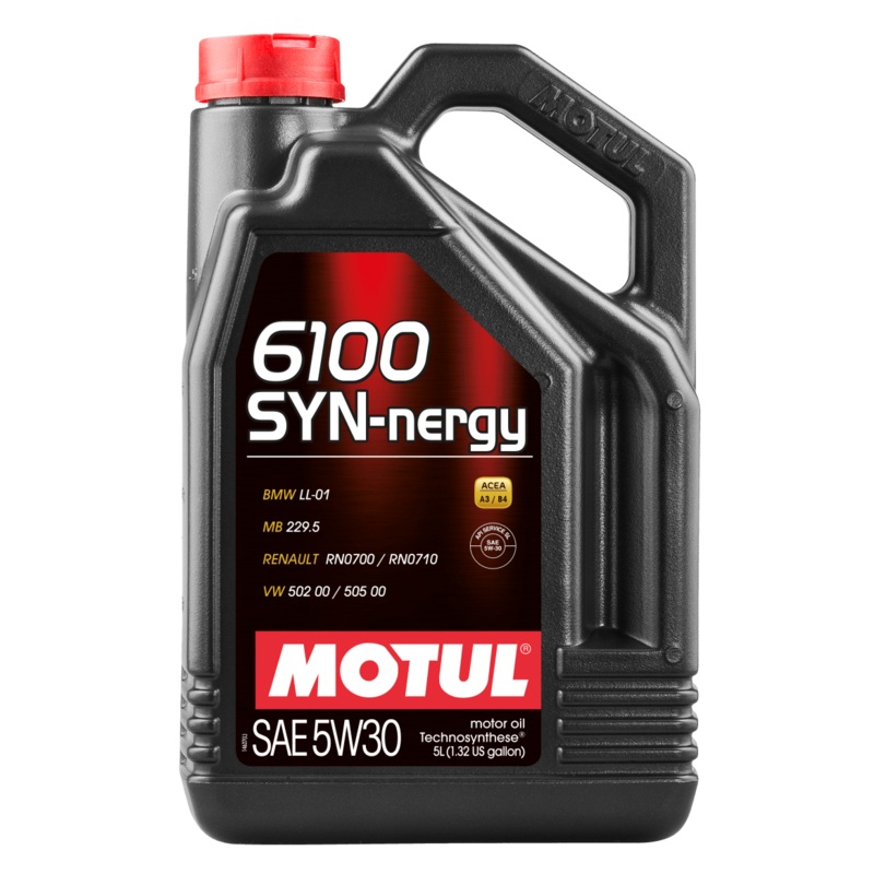 Motul 5L Technosynthese Engine Oil 6100 SYN-NERGY 5W30 – VW 502 00 505 00 – MB 229.5