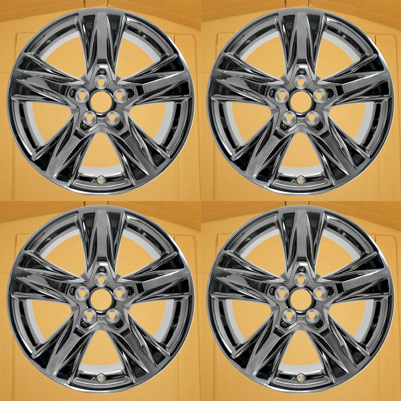 SET OF 4 NEW 19″ Dark Chrome Wheels for 2017-2019 Toyota Highlander OEM Style Factory Alloy Rim