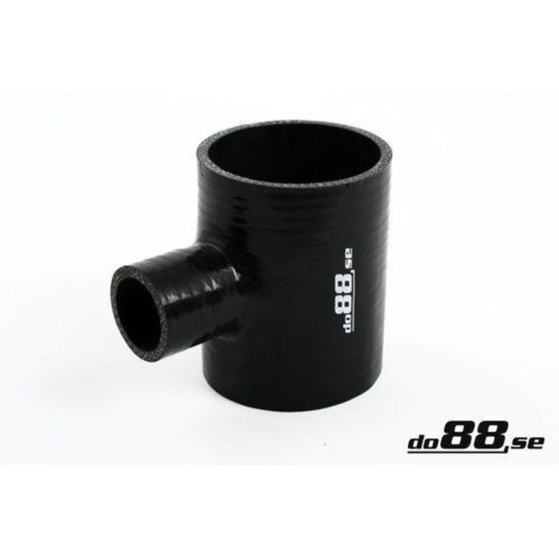 Silicone Hose Black T 2,75” + 1”  (70mm+25mm)