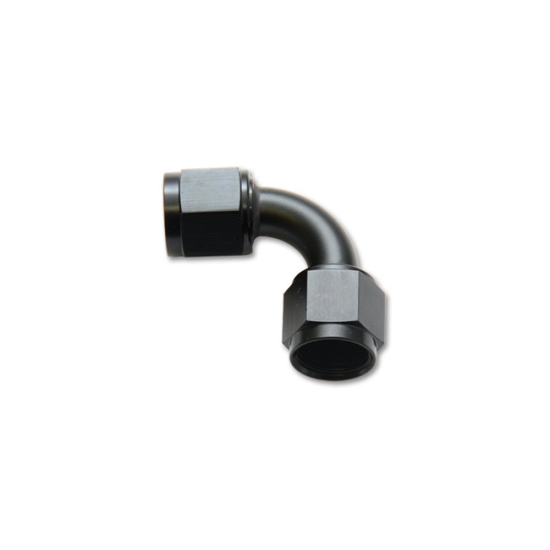 Vibrant -10AN Female 90 Degree Union Adapter (AN to AN) – Anodized Black Only