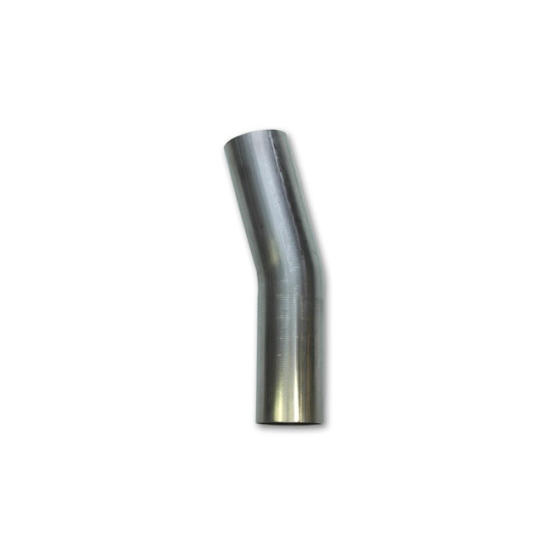 Vibrant 3.5in OD T304 SS 15 Deg Mandrel Bend 5in Leg Length (5.5in Centerline Radius)
