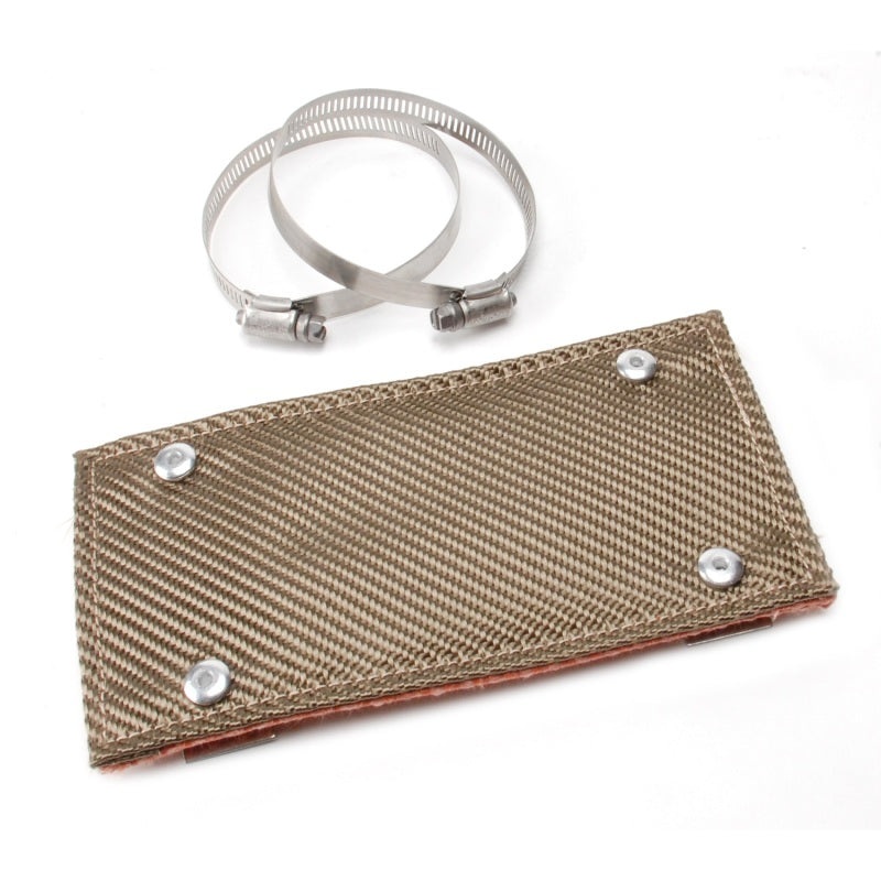 DEI Pipe Shield w/Stainless Steel Clamps – 4in x 8in – Titanium